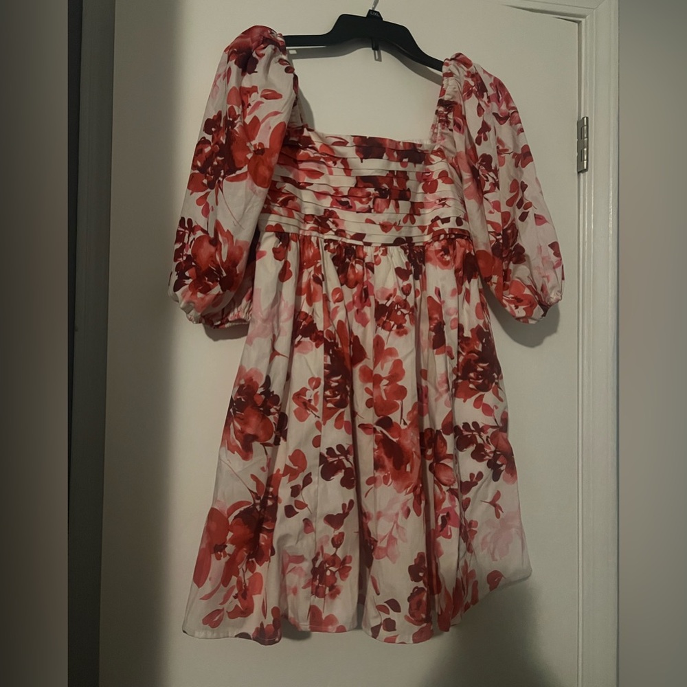 Abercrombie Emerson Dress - Red Floral NEW